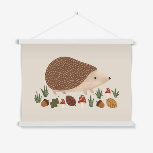 Hedgehog in stone / Print with Hanger