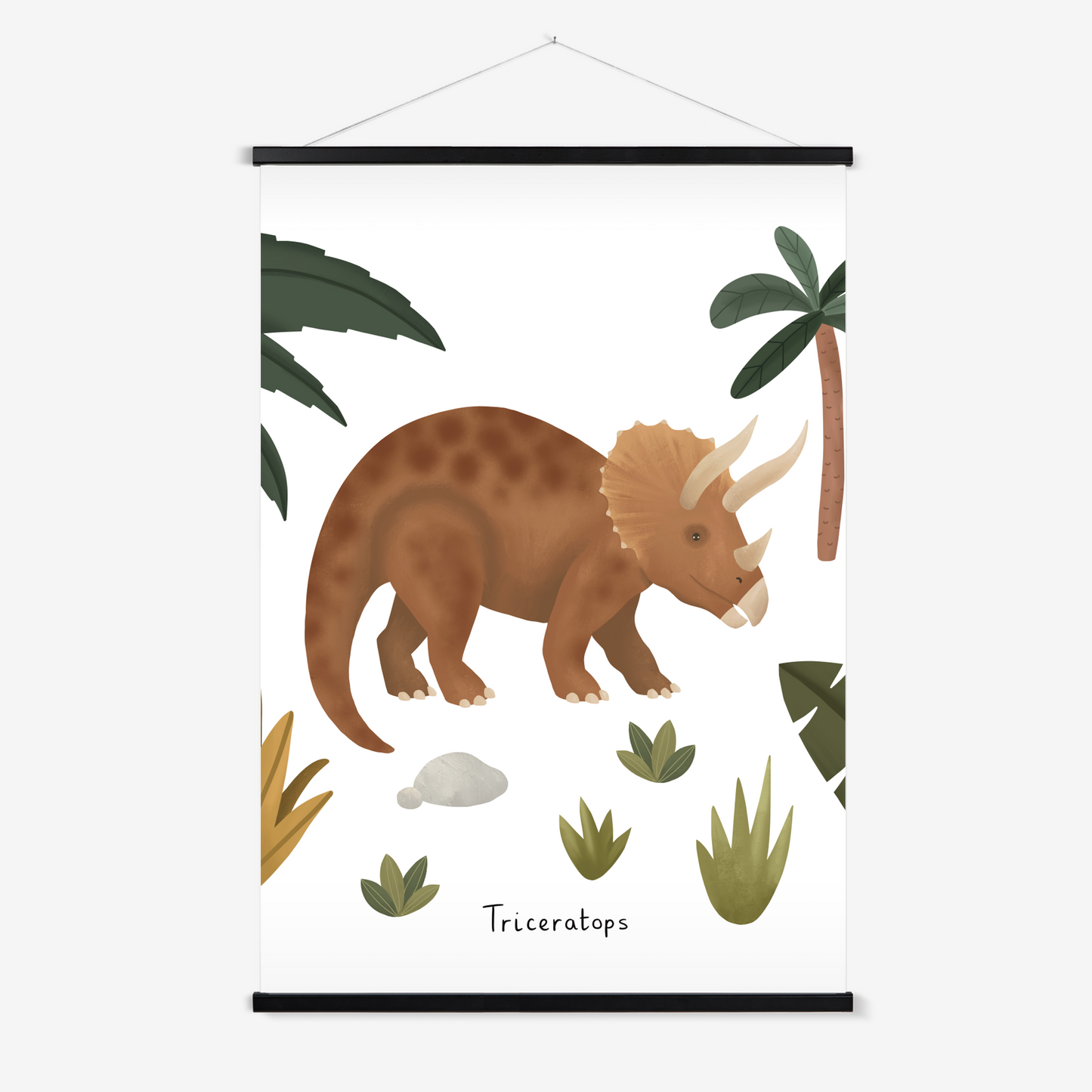 Triceratops / Print with Hanger