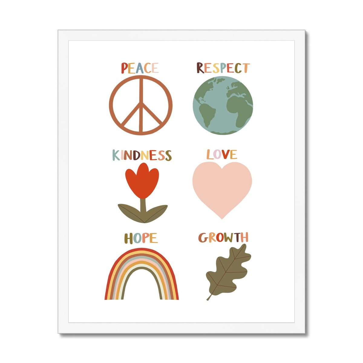Positive symbols / Framed Print
