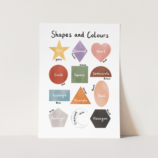 Shapes and Colours in white / Fine Art Print