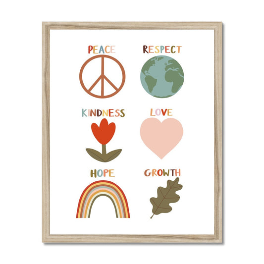 Positive symbols / Framed Print