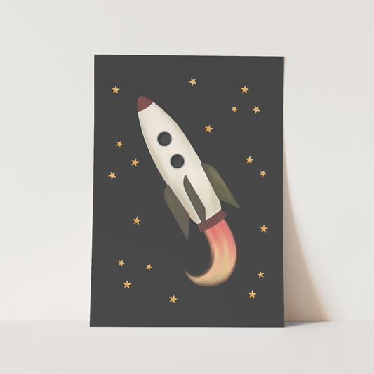 Rocket in black / Fine Art Print