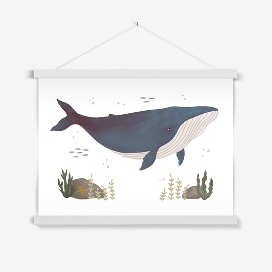 Whale / Print with Hanger