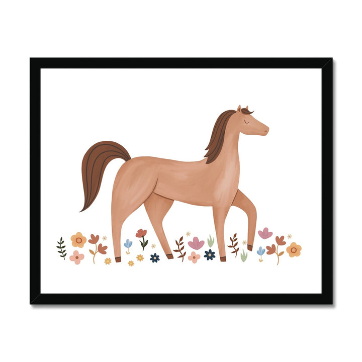Horse in the meadow / Framed Print