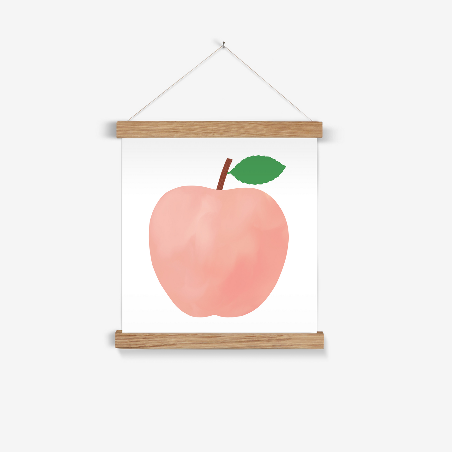 Pink Apple / Print with Hanger