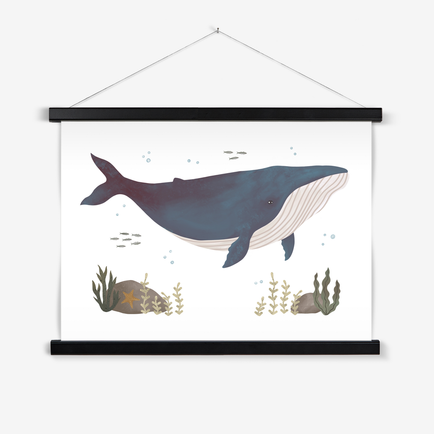 Whale / Print with Hanger