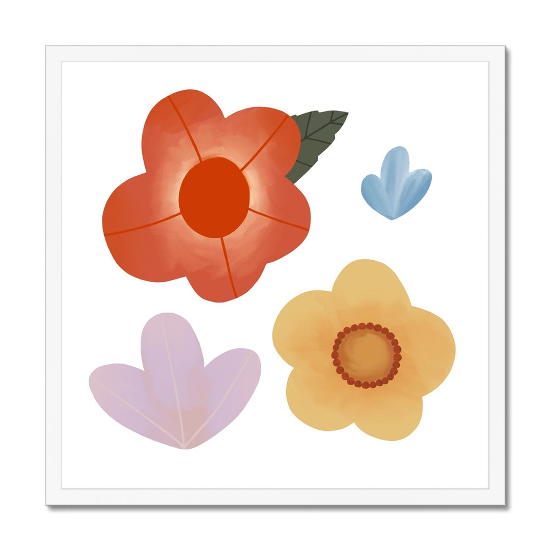 Growing love flower / Framed Print