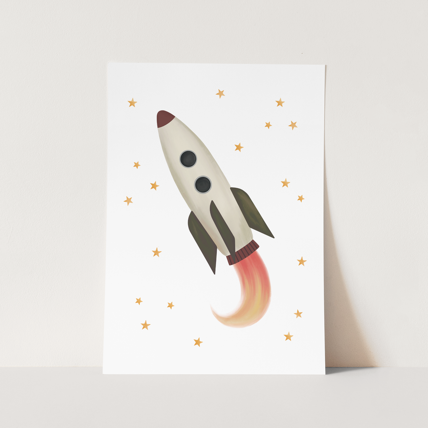 Rocket in white / Fine Art Print