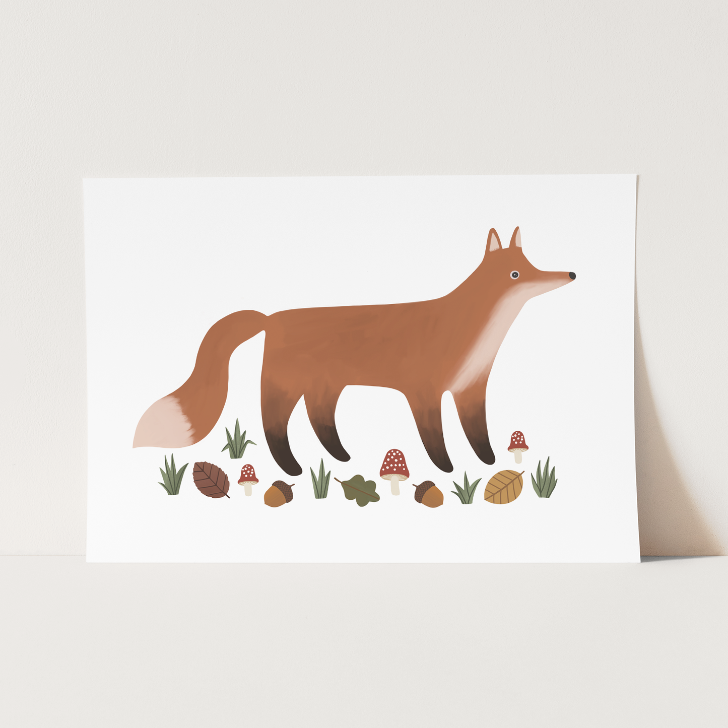 Fox in white / Fine Art Print