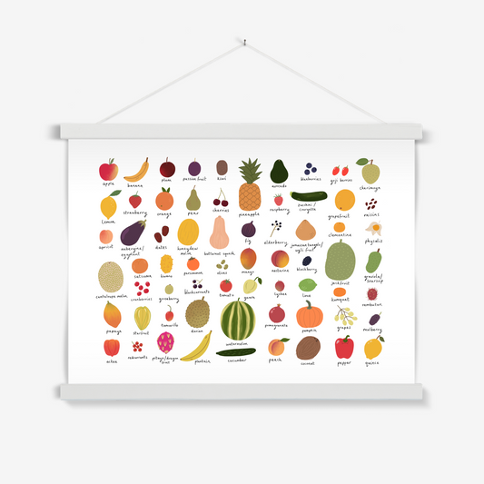 Fruit chart / Print with Hanger