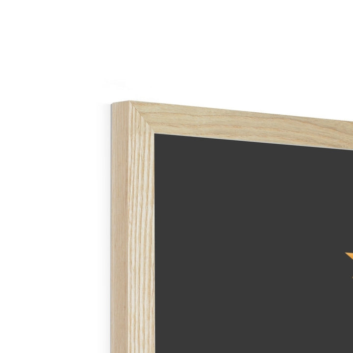 Countdown to launch in black / Framed Print