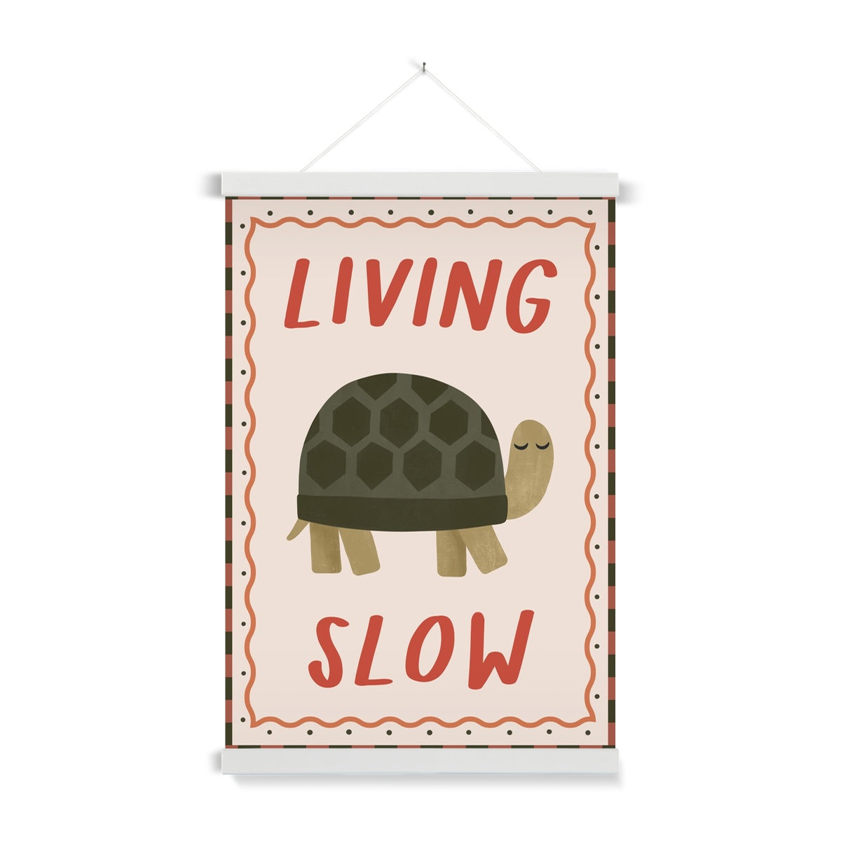 Living Slow / Print with Hanger