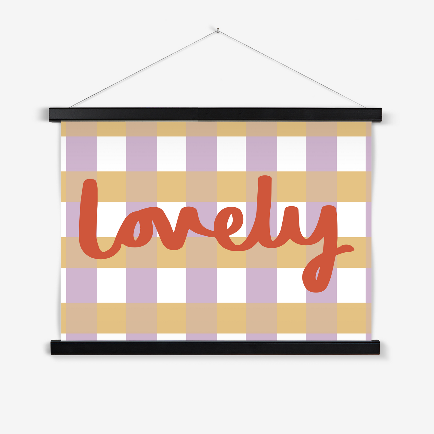 Lovely / Print with Hanger