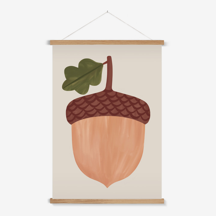 Acorn in stone / Print with Hanger