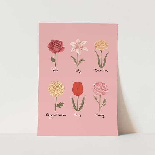 Flowers in pink / Fine Art Print