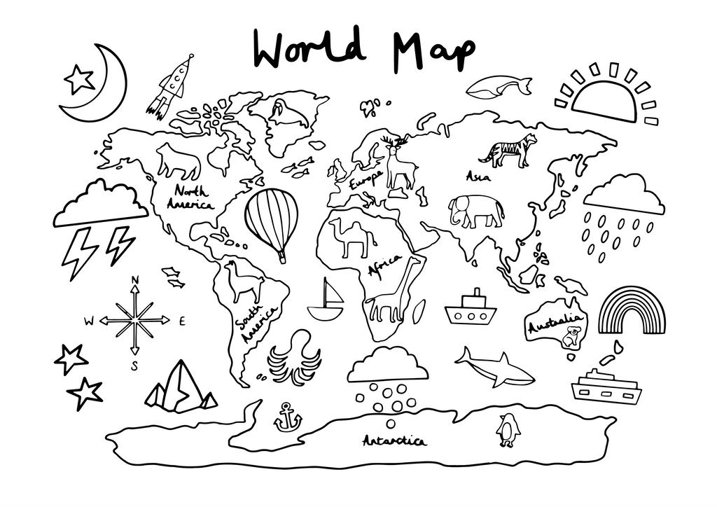 Coloring Map.pdf Free Printable World Map Coloring Pages For Kids Best