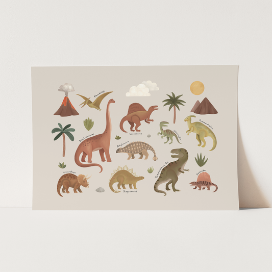 Dinosaurs in stone / Fine Art Print