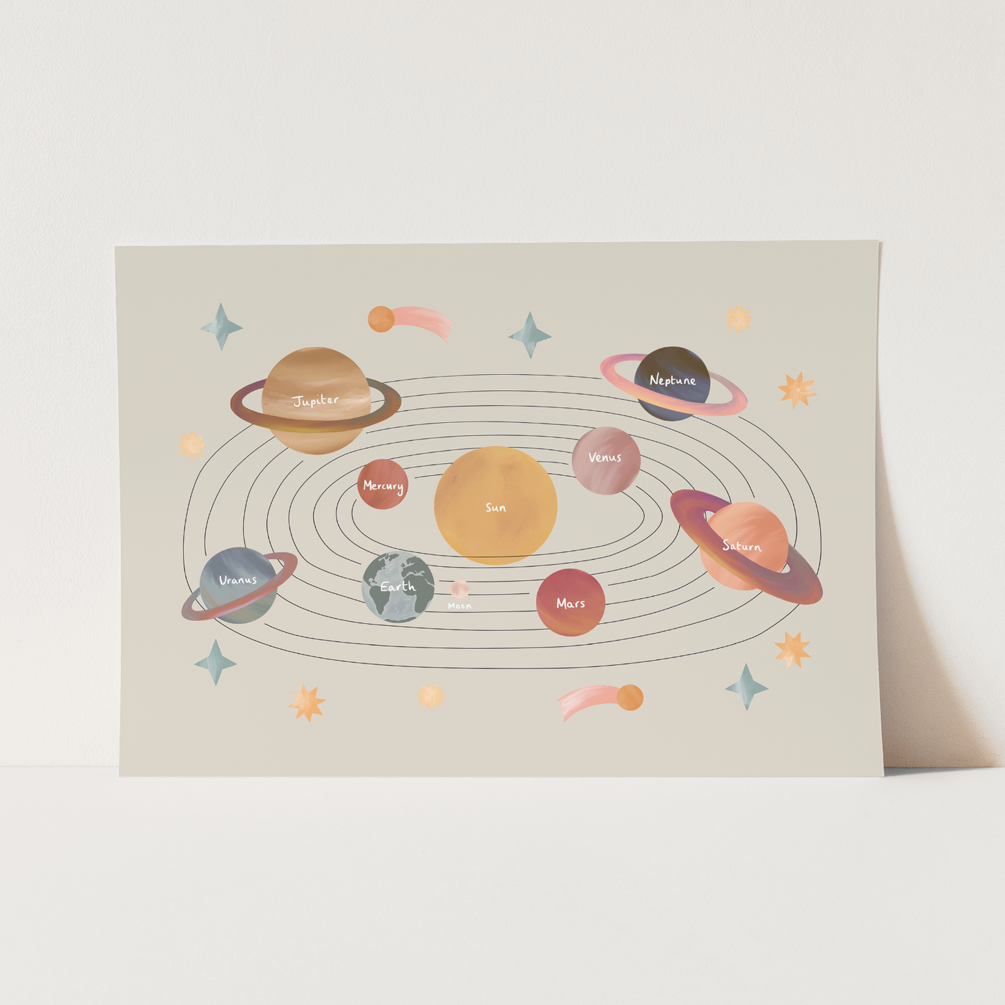 Solar System in stone / Fine Art Print