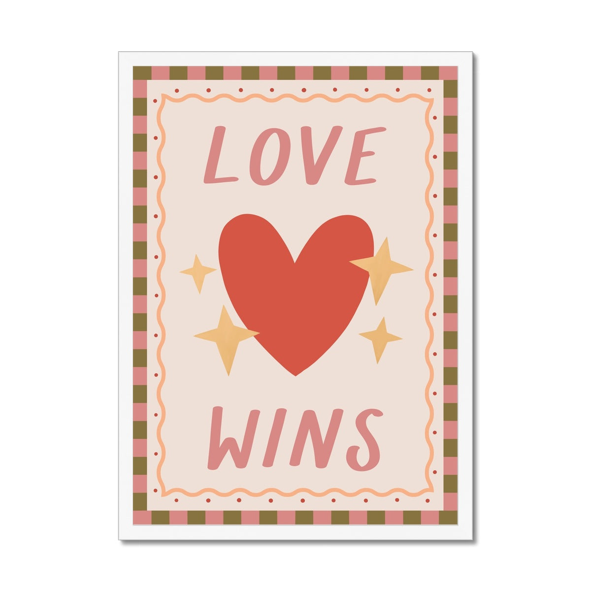 Love Wins / Framed Print