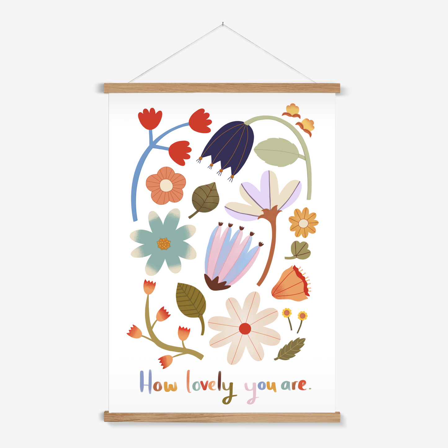 How lovely you are / Print with Hanger