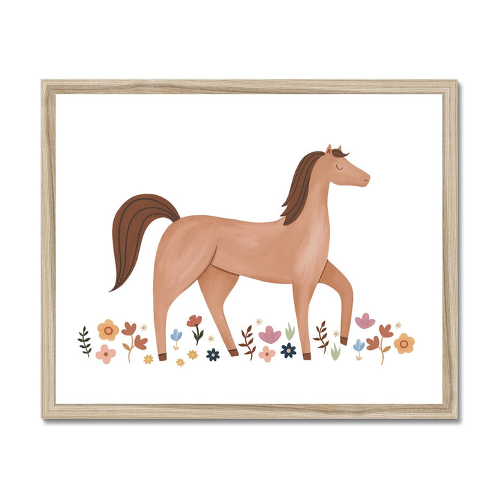 Horse in the meadow / Framed Print