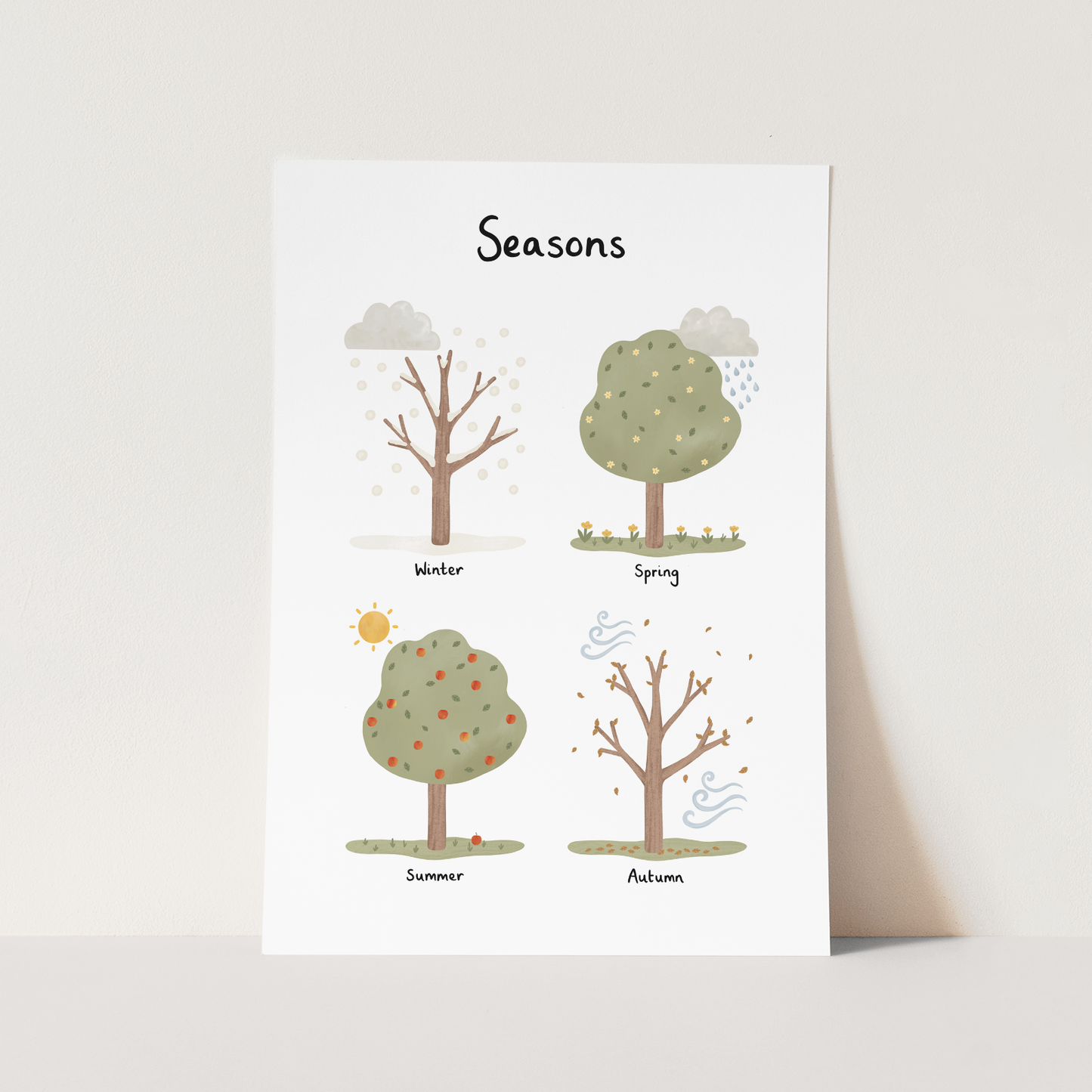 Seasons in white / Fine Art Print