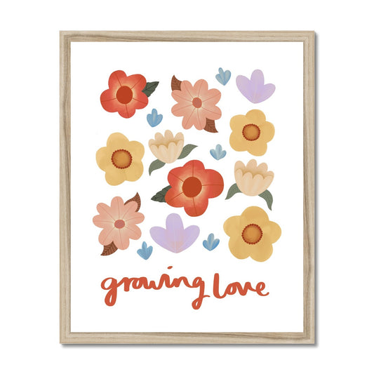 Growing love / Framed Print