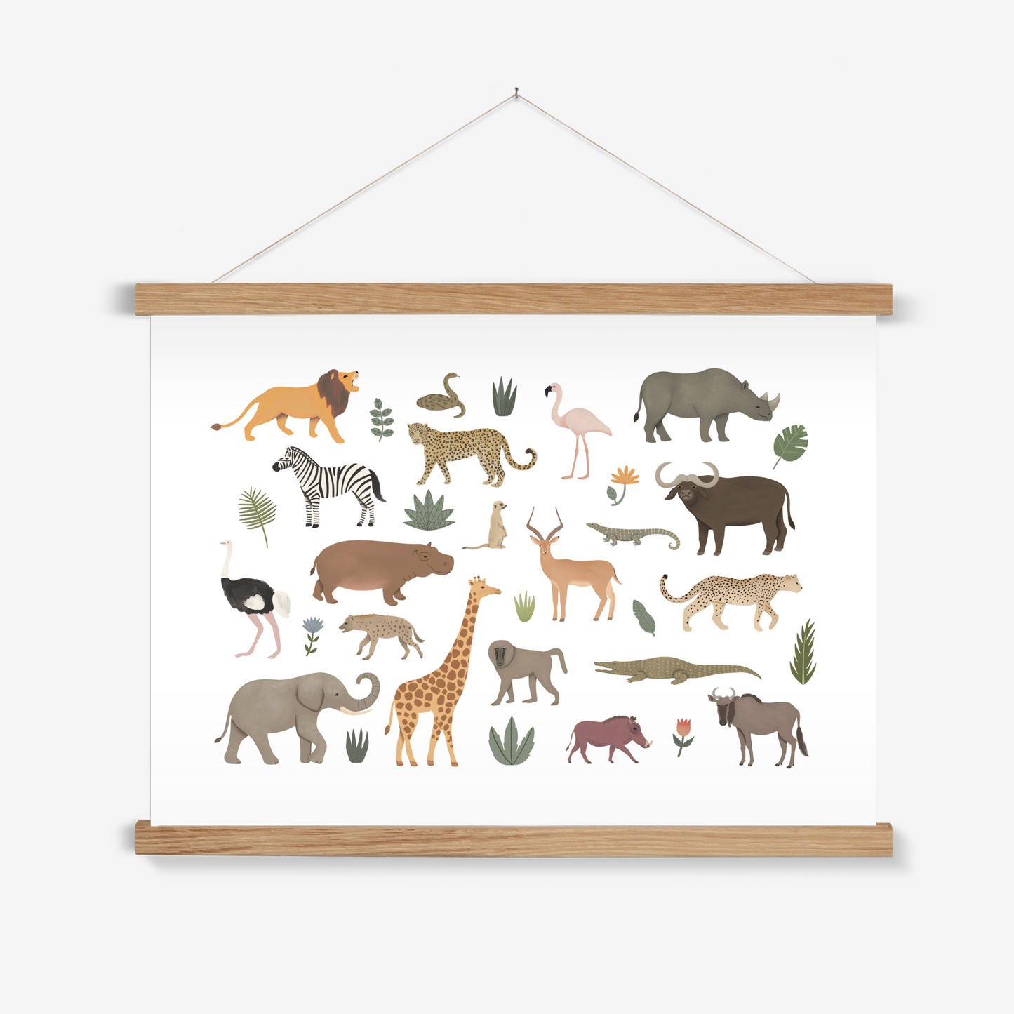 Safari animal / Print with Hanger