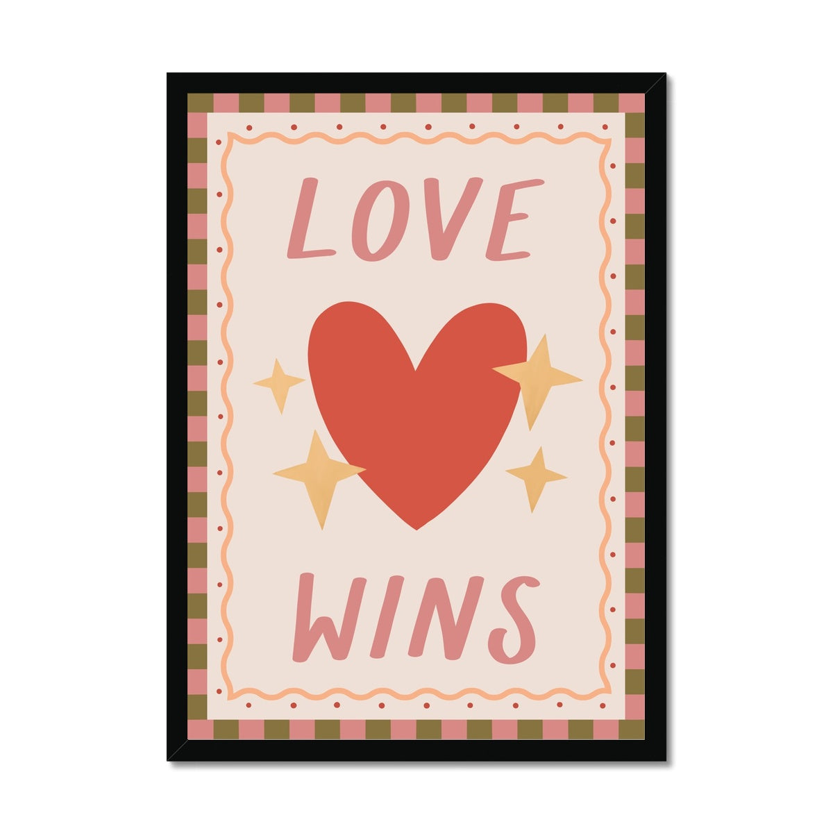 Love Wins / Framed Print