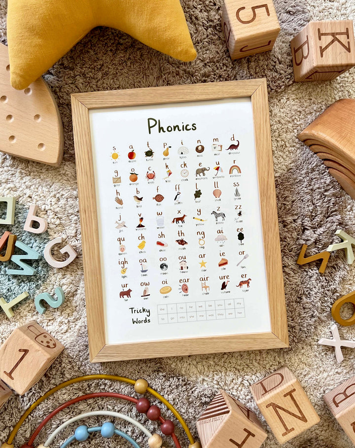Phonics in green / Fine Art Print