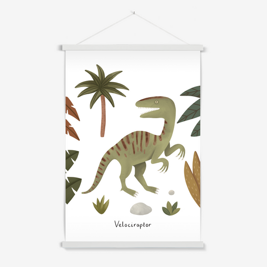 Velociraptor / Print with Hanger