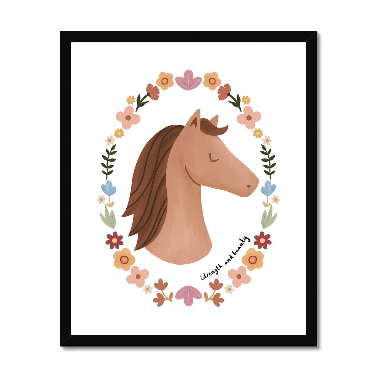 Strength and beauty / Framed Print