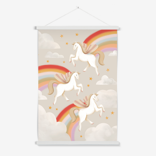 Pegasus in stone / Print with Hanger