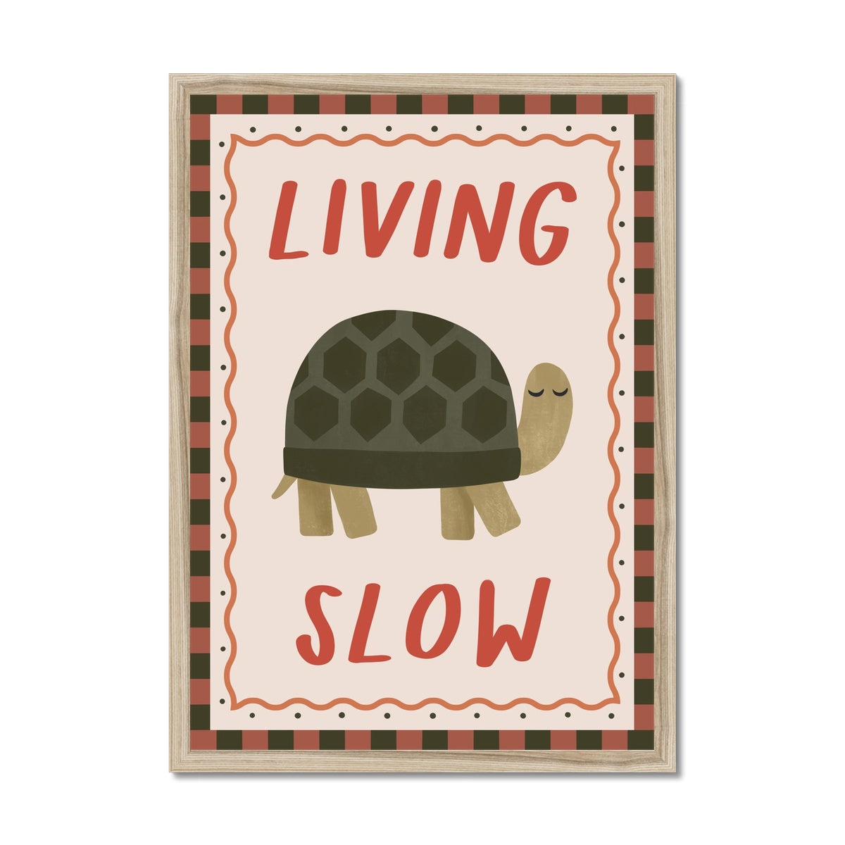 Living Slow / Framed Print
