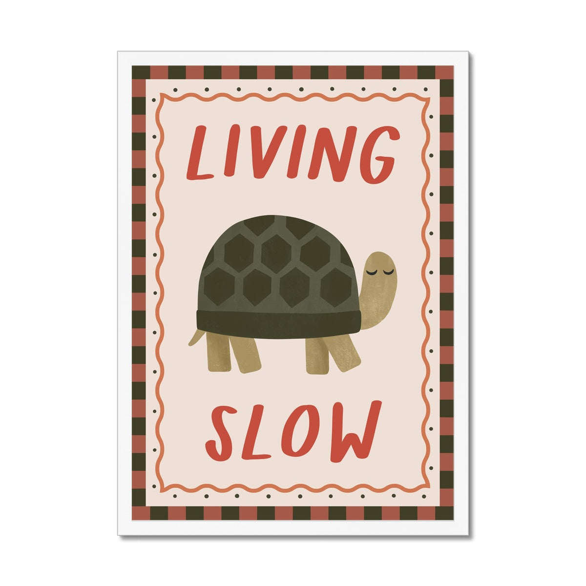Living Slow / Framed Print