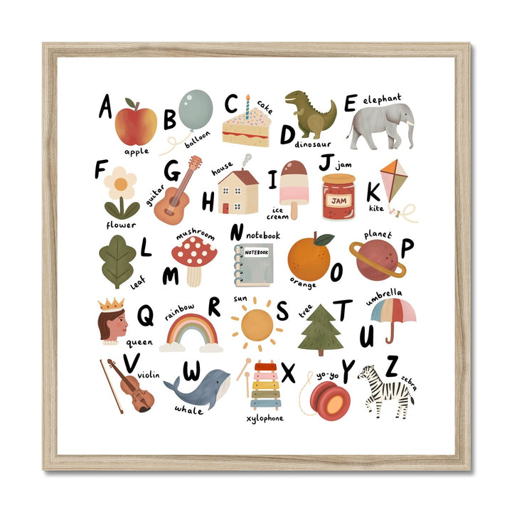 Alphabet square / Framed Print