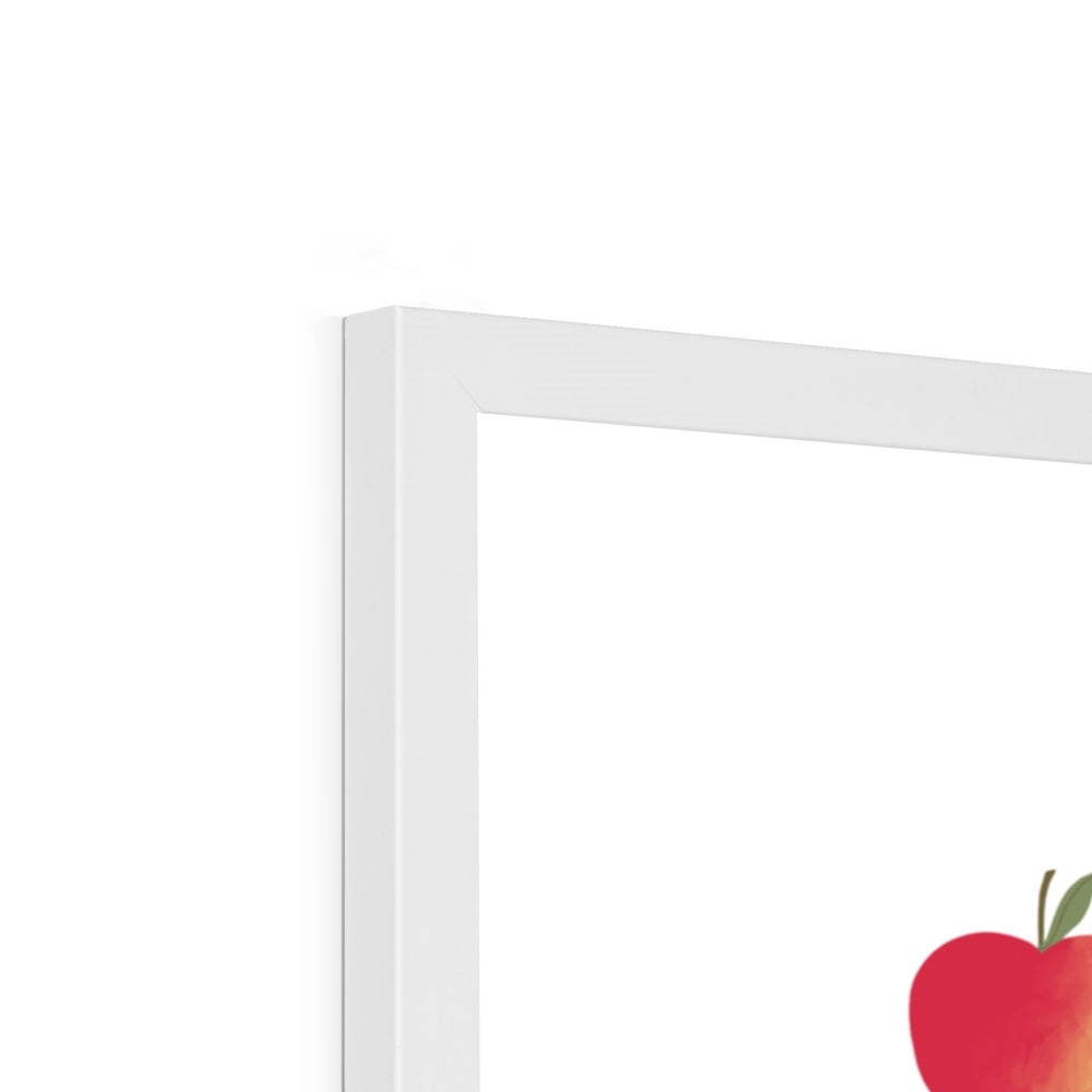Fruit chart / Framed Print