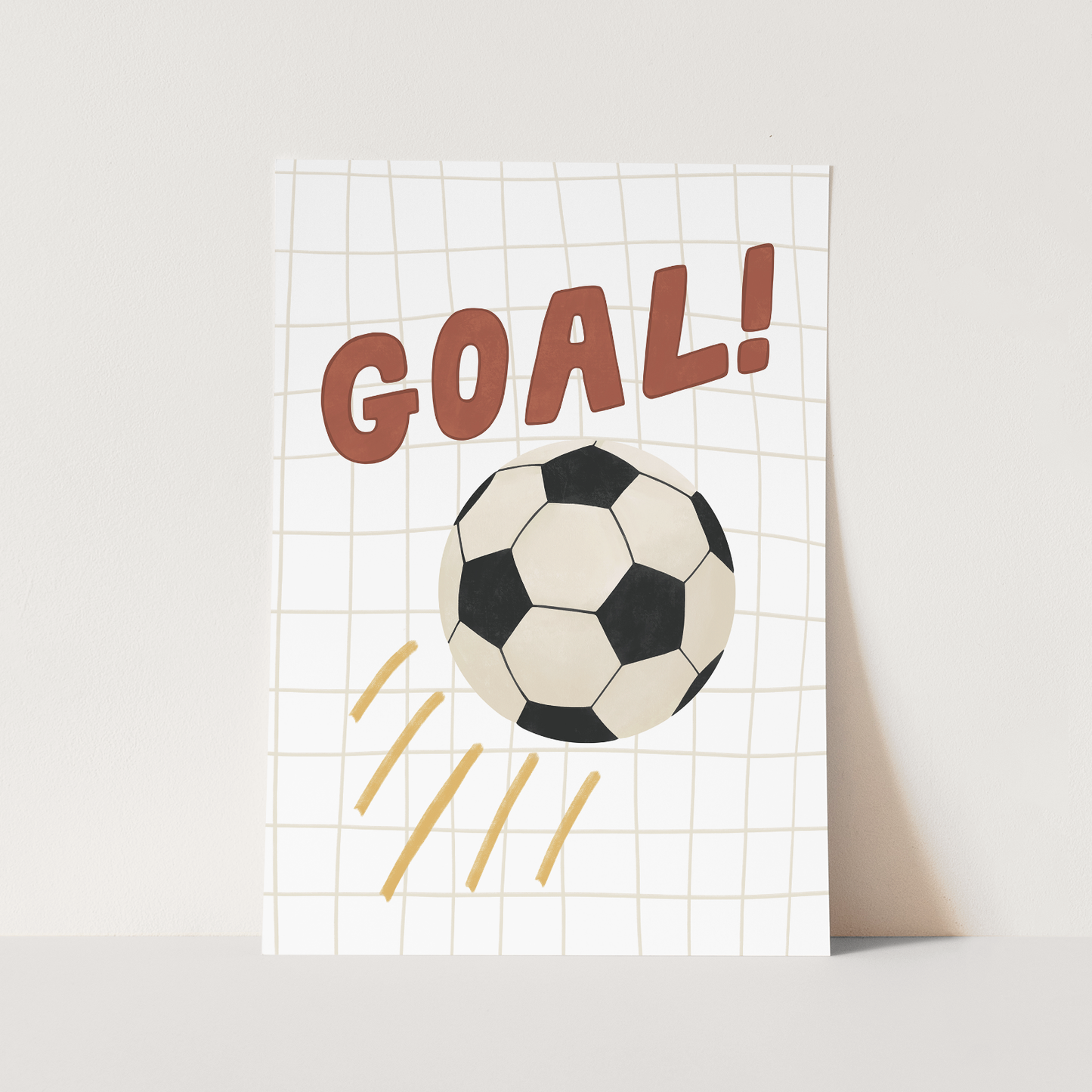Goal in white / Fine Art Print