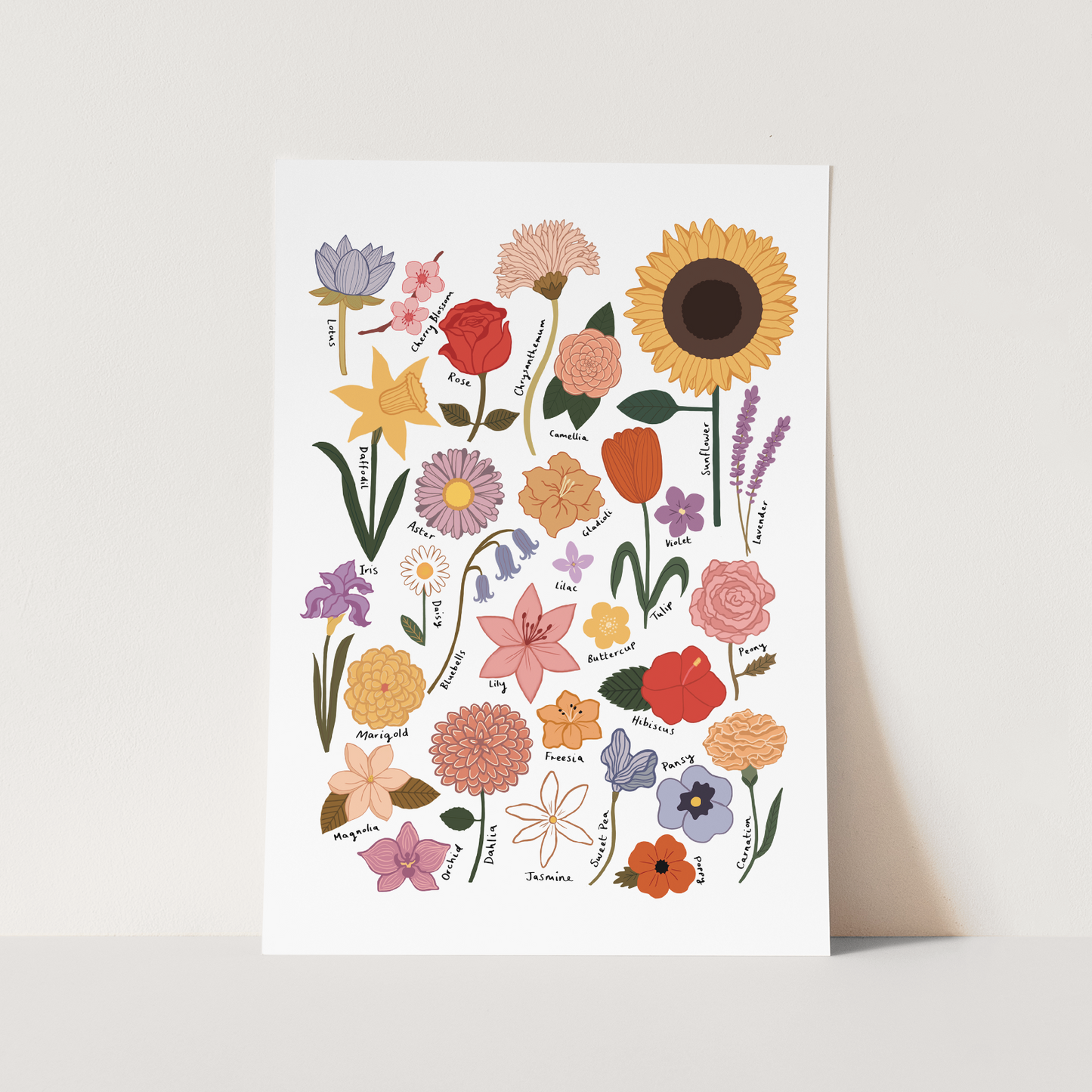 Flower Chart / Fine Art Print
