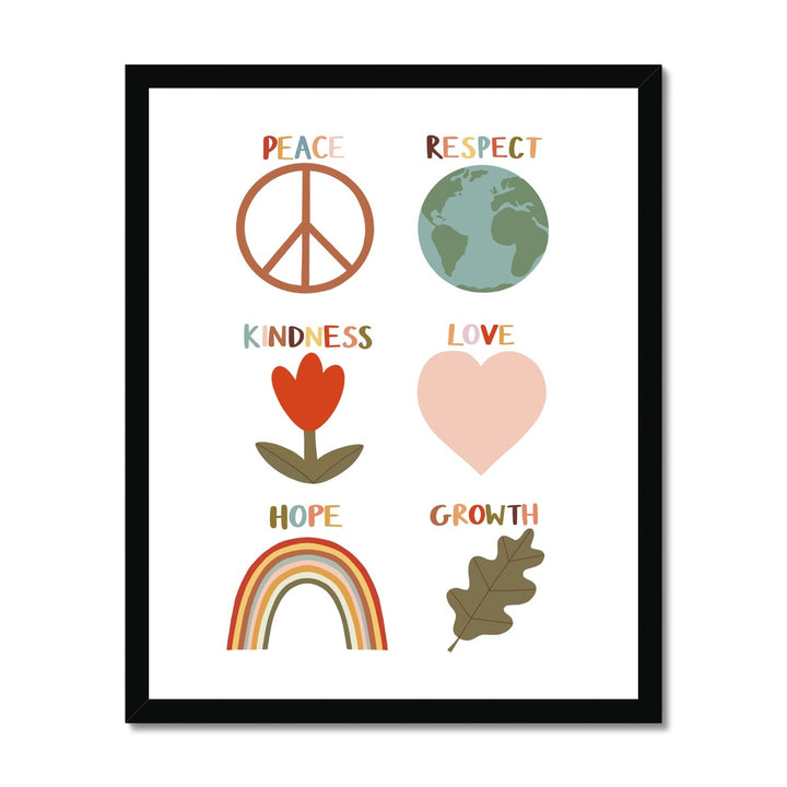 Positive symbols / Framed Print