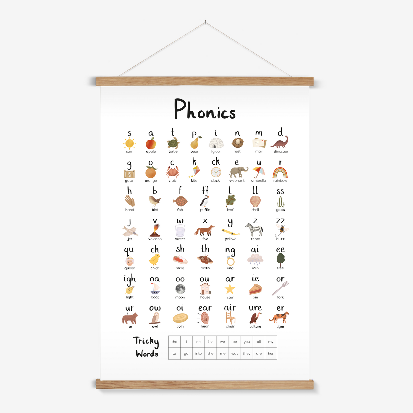 Phonics / Print with Hanger