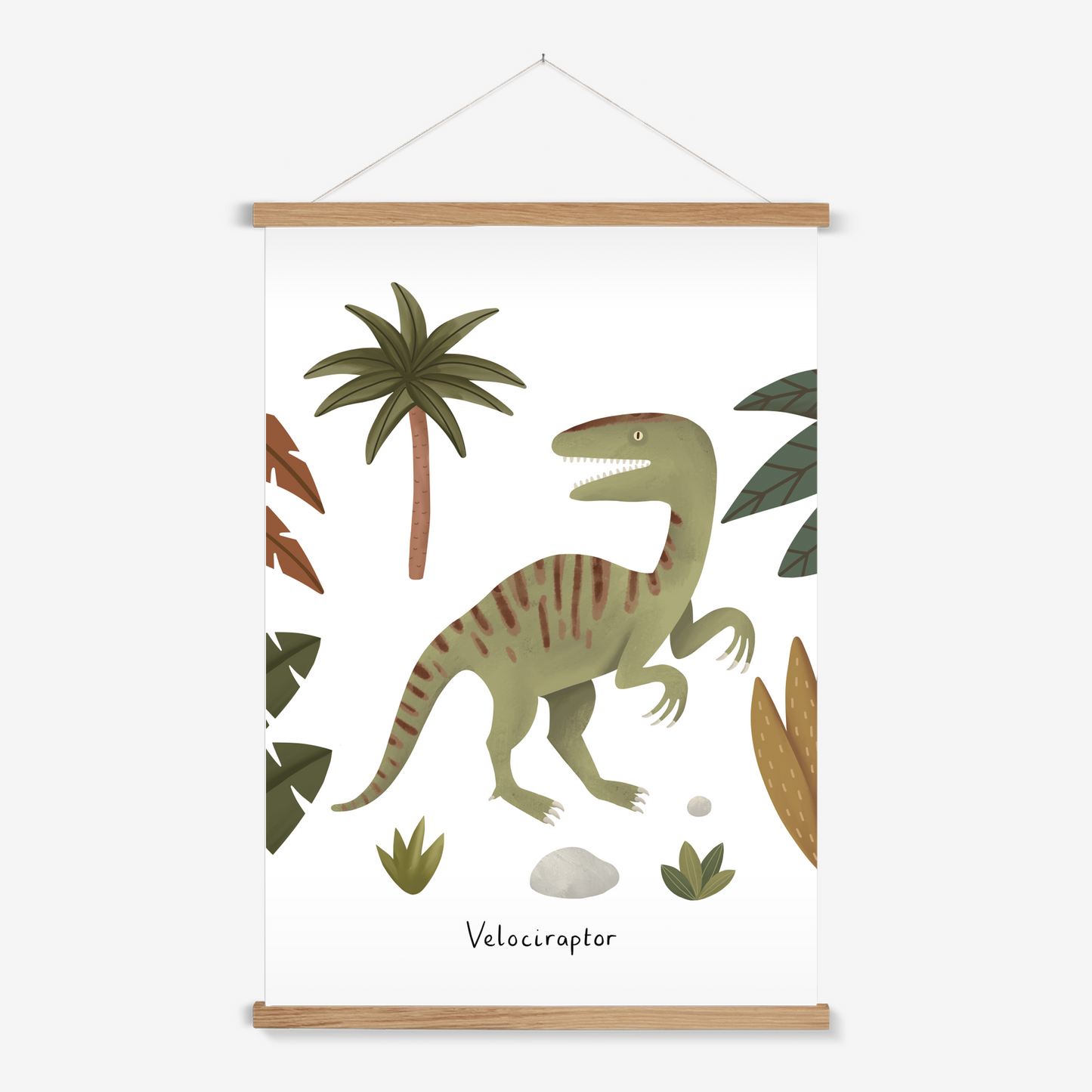Velociraptor / Print with Hanger