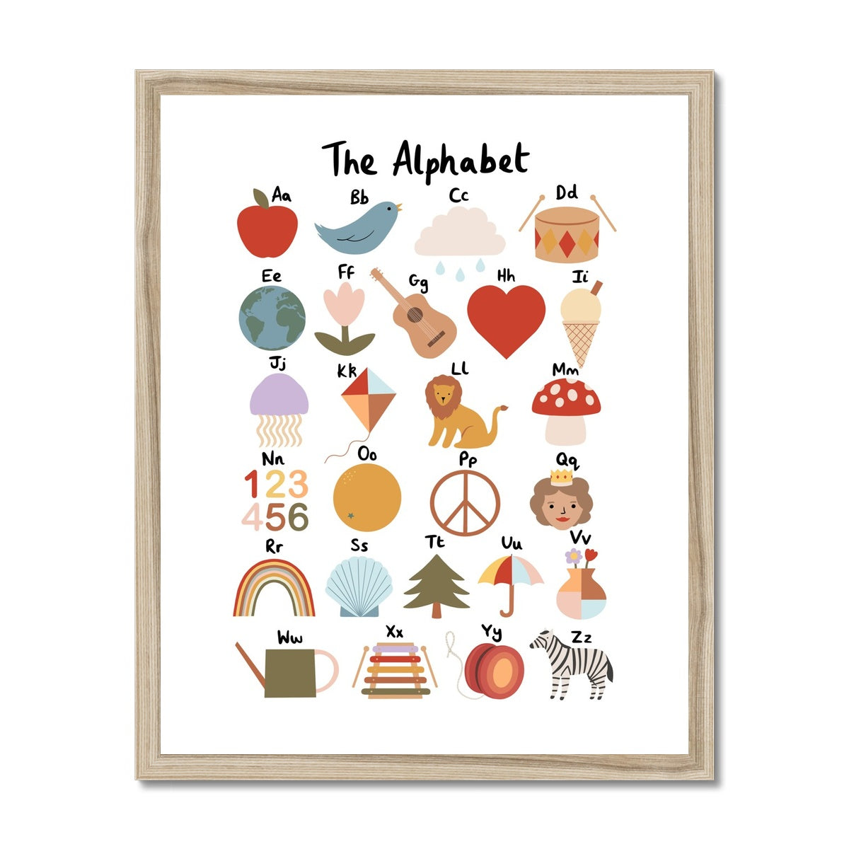 Alphabet / Framed Print